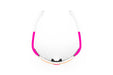 Rudy Project Cutline running and cycling sport and sport prescription sunglasses#color_cutline-pink-fluo-matte-frame-with-multilaser-orange-lenses-white-bumpers