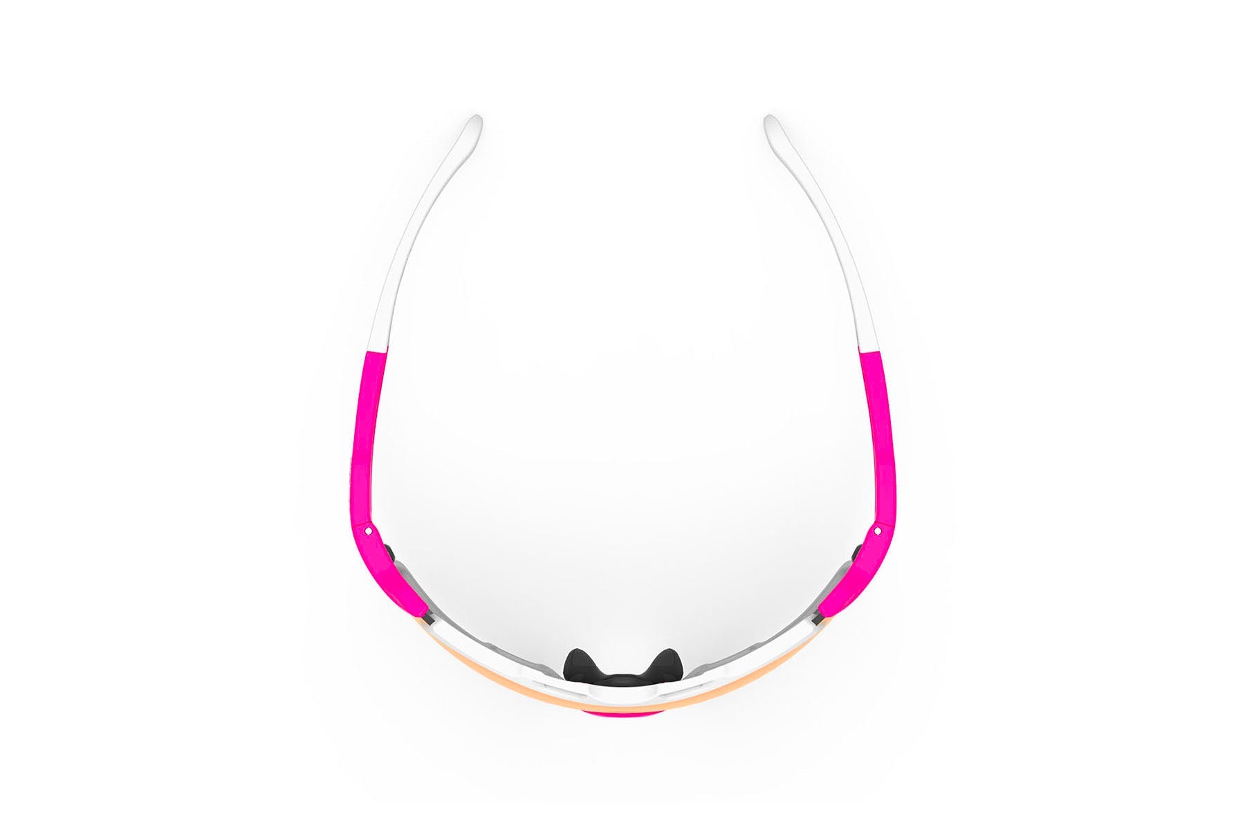 Rudy Project Cutline running and cycling sport and sport prescription sunglasses#color_cutline-pink-fluo-matte-frame-with-multilaser-orange-lenses-white-bumpers