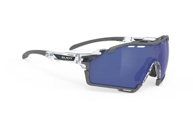 Rudy Project cycling sunglasses#color_cutline-crystal-gloss-frame-with-multilaser-deep-blue-lenses-grey-bumpers