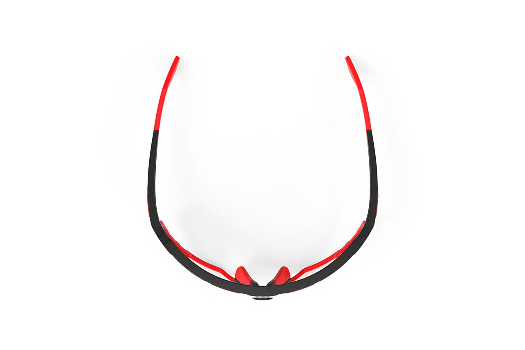 Rudy Project running and cycling sport sunglasses#color_defender-matte-black-frame-and-impactx-photochromic-2-red-lenses-red-bumpers