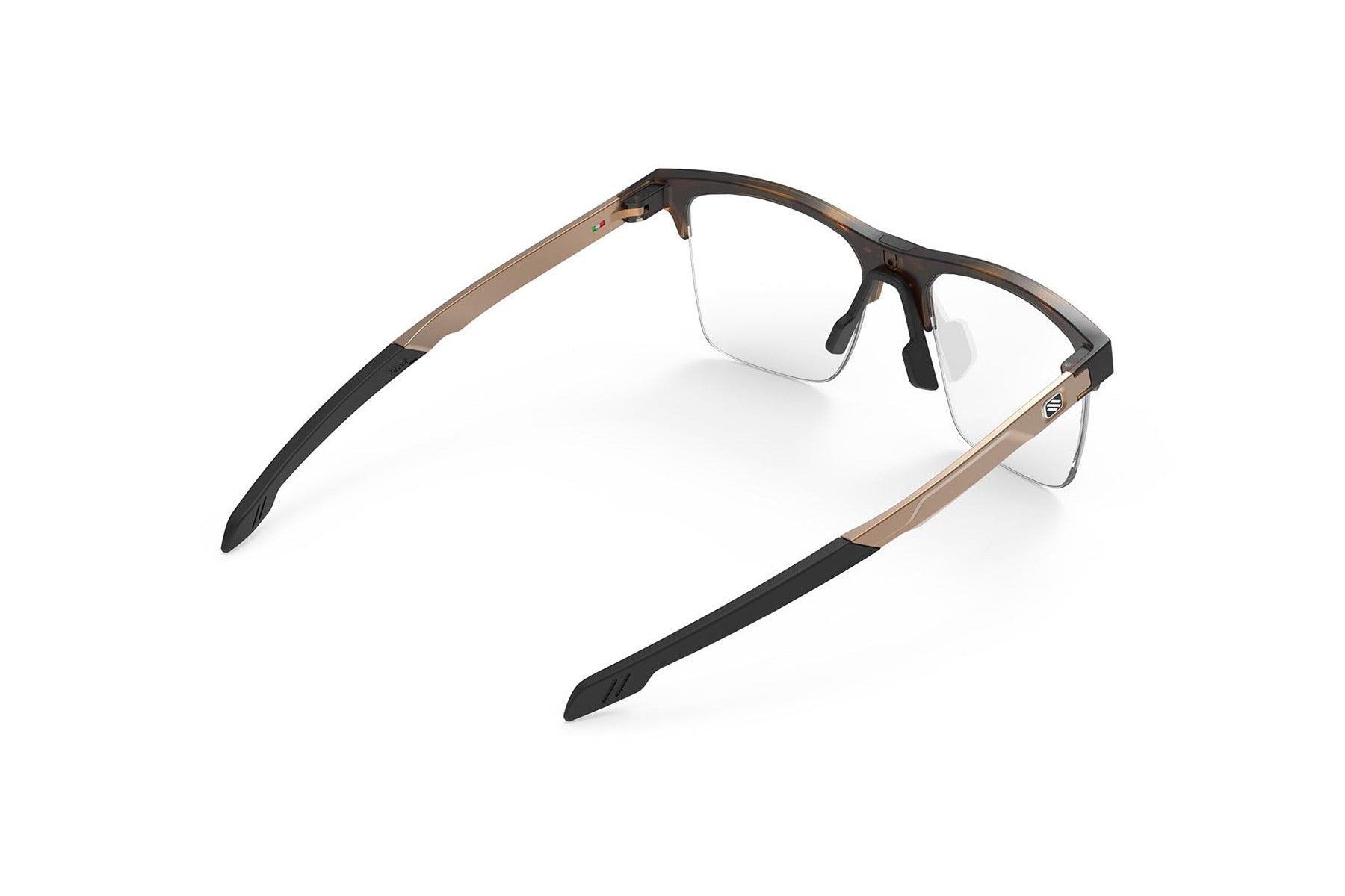 Rudy Project ophthalmic prescription eyeglass frames#color_inkas-xl-half-rim-shape-a-demi-turtle-gloss