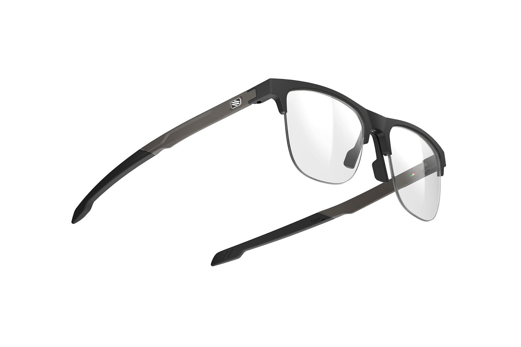 Rudy Project ophthalmic prescription eyeglass frames#color_inkas-xl-half-rim-shape-b-matte-black