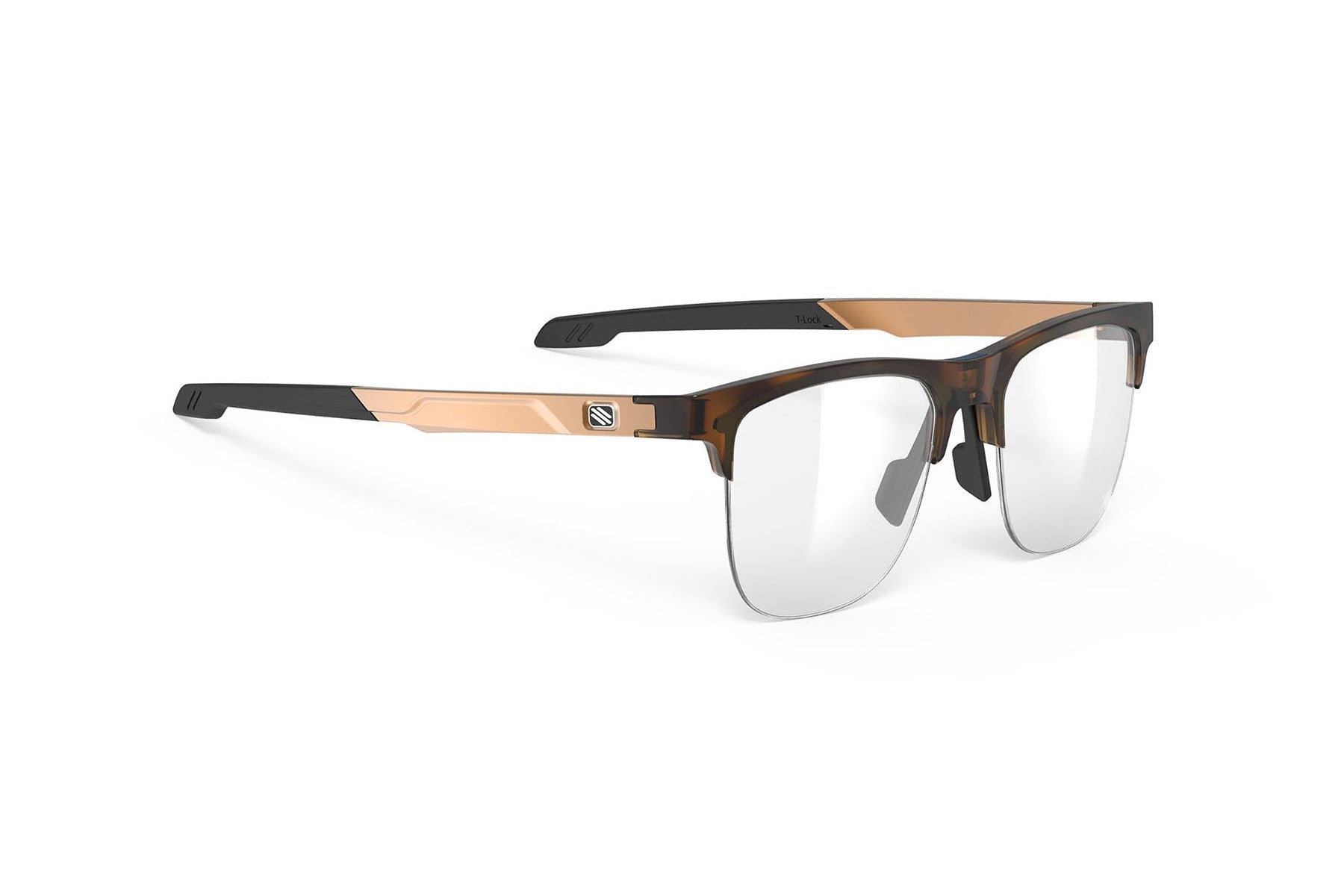 Rudy Project ophthalmic prescription eyeglass frames#color_inkas-xl-half-rim-shape-b-demi-turtle-gloss