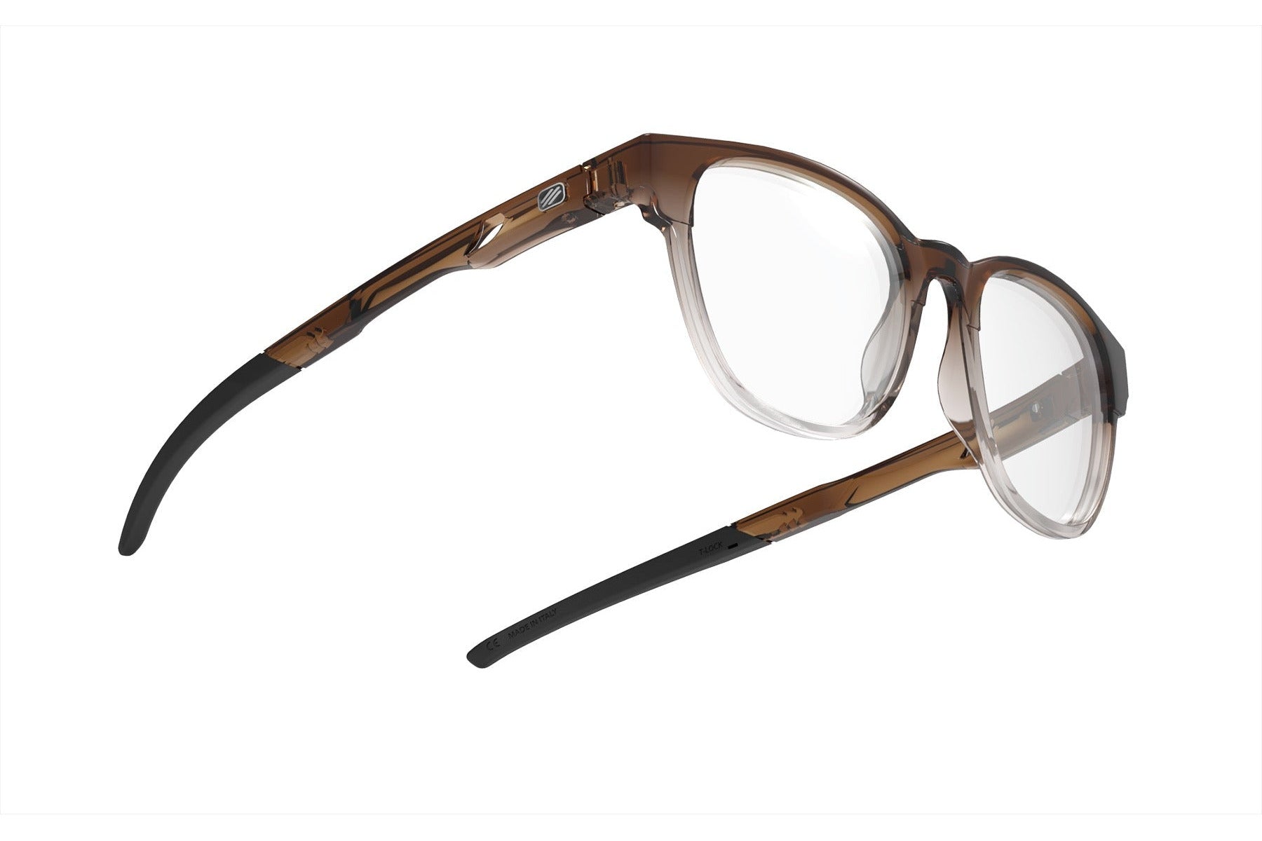 Rudy Project ophthalmic prescription eyeglass frames#color_iridis-65-crystal-brown-deg