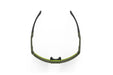 Rudy Project Kelion running, cycling, gravel and mountain biking sport shield prescription sunglasses#color_kelion-olive-matte-frame-with-multilaser-yellow-lenses