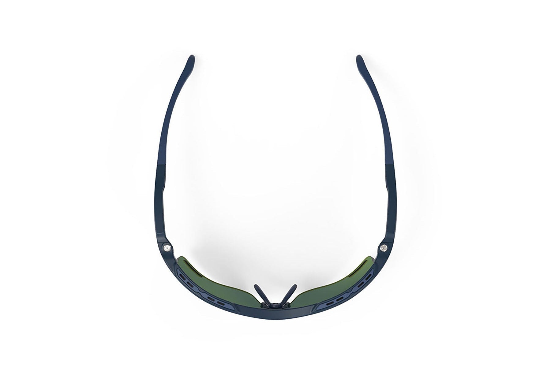 Rudy Project running and cycling sport prescription sunglasses#color_keyblade-navy-blue-matte-frame-and-polar-3fx-hdr-multilaser-blue-lenses