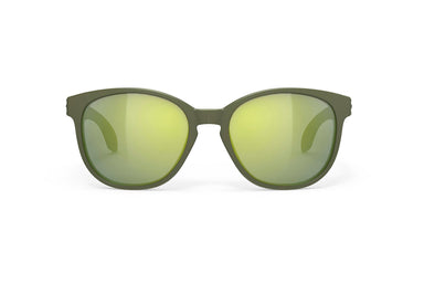 Rudy Project Lightflow B prescription ready active lifestyle sunglasses#color_lightflow-b-olive-matte-frame-with-laser-green-lenses