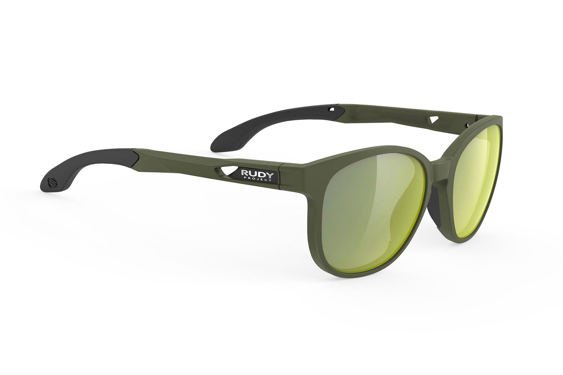 Rudy Project Lightflow B prescription ready active lifestyle sunglasses#color_lightflow-b-olive-matte-frame-with-laser-green-lenses