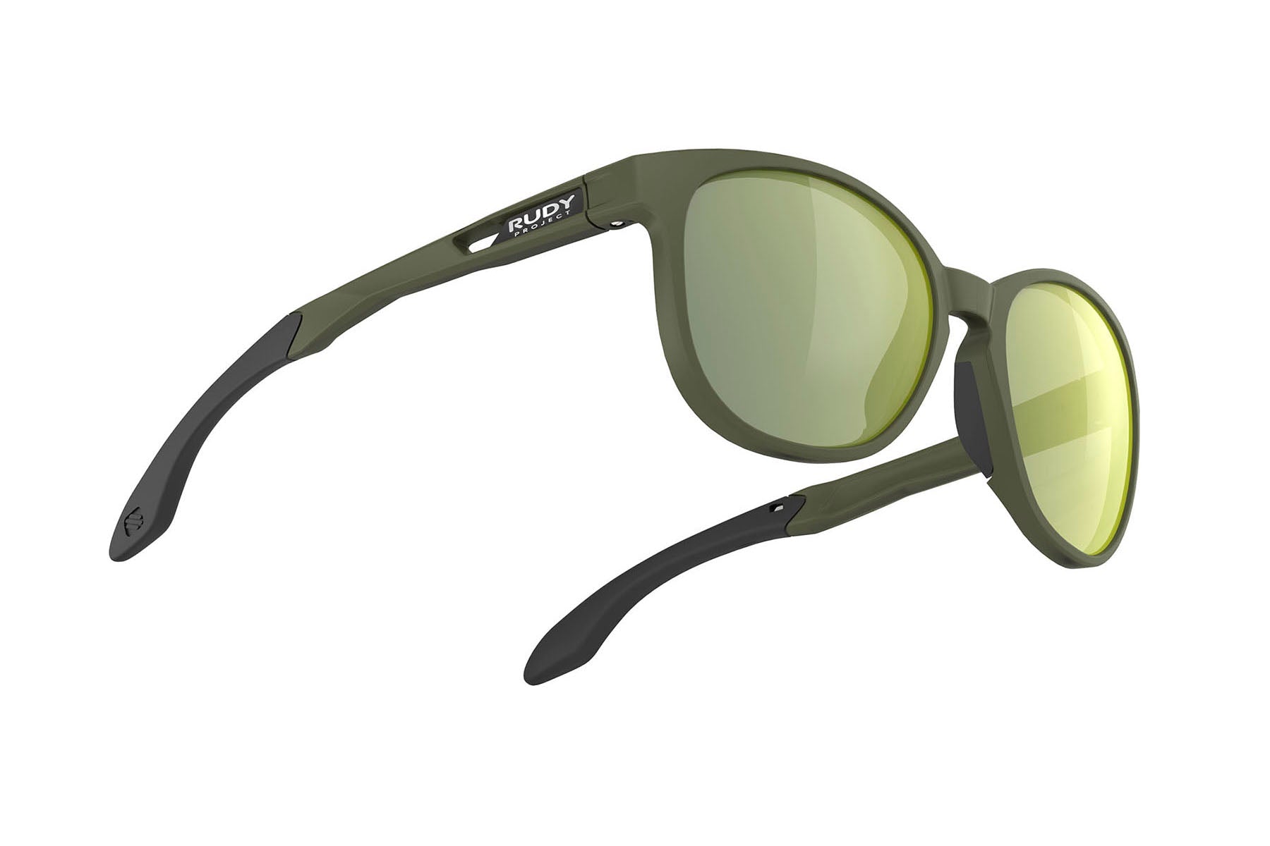 Rudy Project Lightflow B prescription ready active lifestyle sunglasses#color_lightflow-b-olive-matte-frame-with-laser-green-lenses