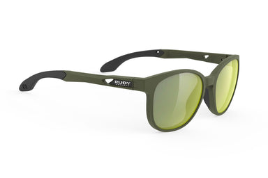 Rudy Project Lightflow B prescription ready active lifestyle sunglasses#color_lightflow-b-olive-matte-frame-with-laser-green-lenses
