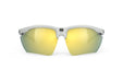 Rudy Project Magnus running and cycling sport and prescription sport sunglasses#color_magnus-light-grey-matte-frame-with-multilaser-yellow-lenses