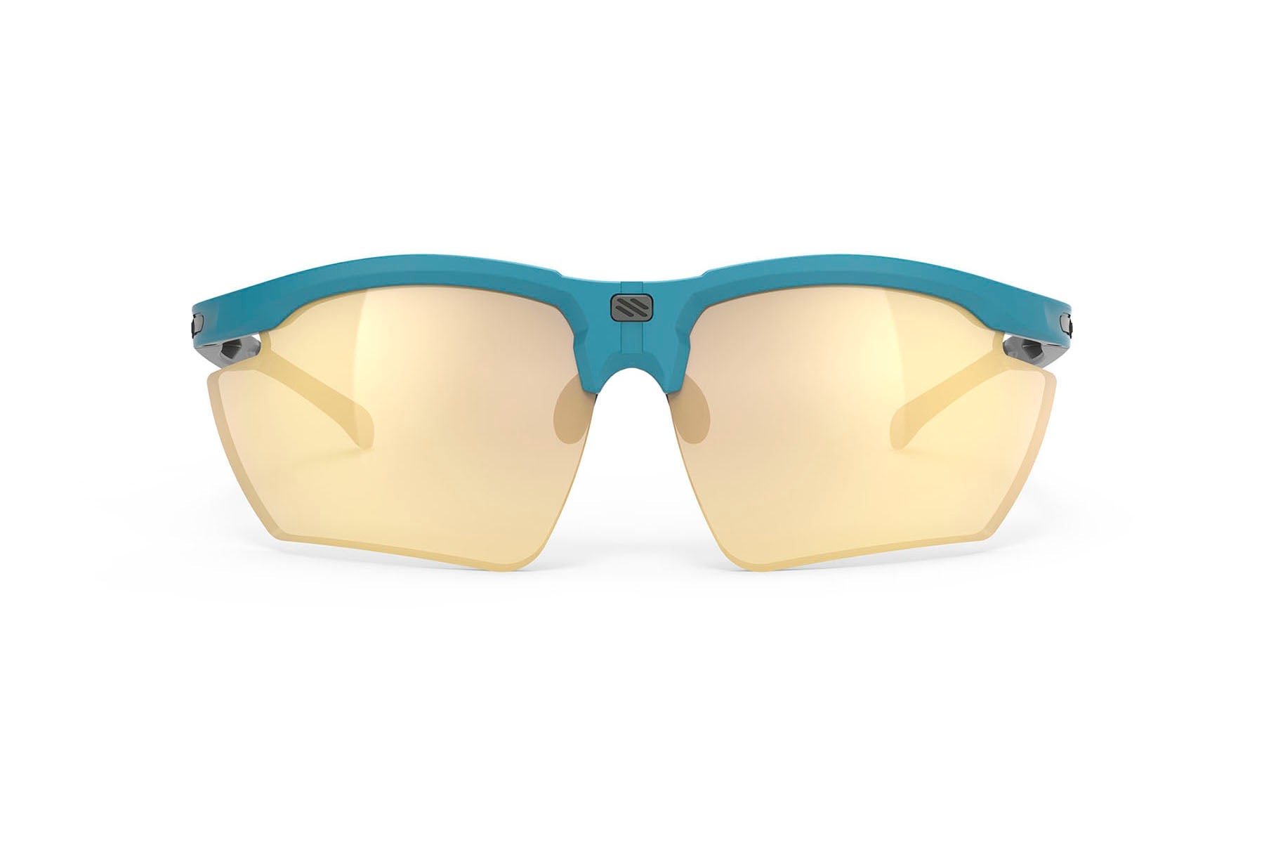 Rudy Project Magnus running and cycling sport and prescription sport sunglasses#color_magnus-light-teal-matte-with-multilaser-gold-lenses