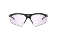 Rudy Project prescription ready golf sunglasses#color_rydon-matte-black-frame-and-impactx-photochromic-2-laser-purple-lenses