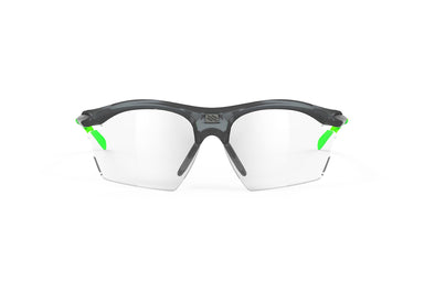 Rudy Project prescription ready womens sport sunglasses#color_rydon-slim-frozen-ash-frame-with-impactx-photochromic-2-laser-black-lenses