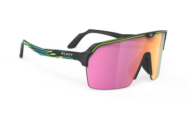 Rudy Project running and cycling sunglasses#color_spinshield-air-limited-black-matte-with-multilaser-sunset-lenses