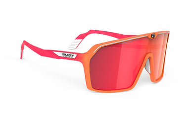 Rudy Project Spinshield running and cycling sunglasses#color_spinshield-mandarin-fade-coral-matte-with-multilaser-red-lenses