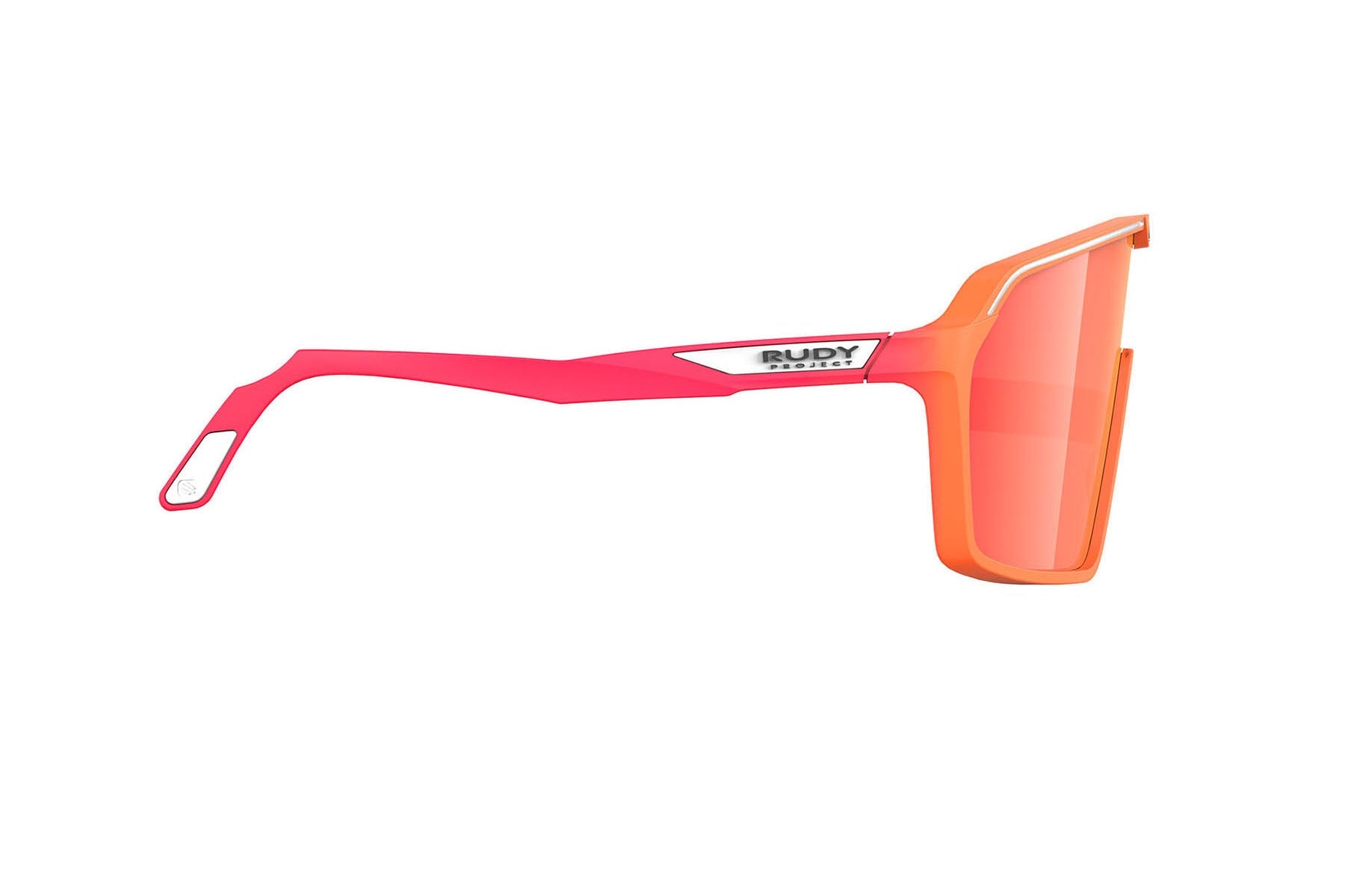 Rudy Project Spinshield running and cycling sunglasses#color_spinshield-mandarin-fade-coral-matte-with-multilaser-red-lenses
