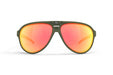 Rudy Project Stardash prescription hiking and glacier sport sunglasses#color_stardash-olive-matte-with-multilaser-orange-lenses