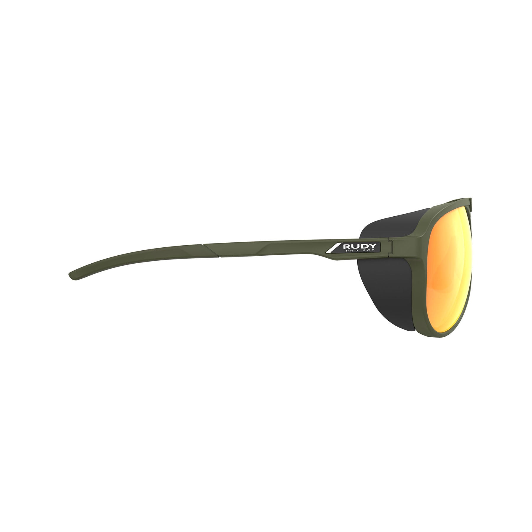 Rudy Project Stardash prescription hiking and glacier sport sunglasses#color_stardash-olive-matte-with-multilaser-orange-lenses