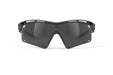 Rudy Project Tralyx running and cycling sport shield prescription sunglasses#color_tralyx-plus-matte-black-frame-with-smoke-black-lenses