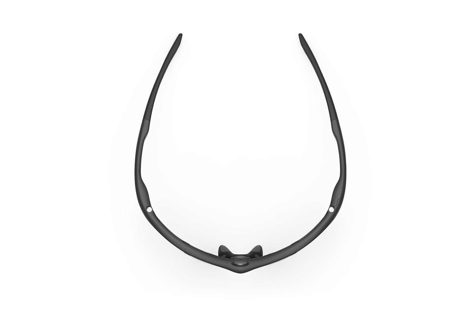 Rudy Project Tralyx running and cycling sport shield prescription sunglasses#color_tralyx-plus-matte-black-frame-with-smoke-black-lenses