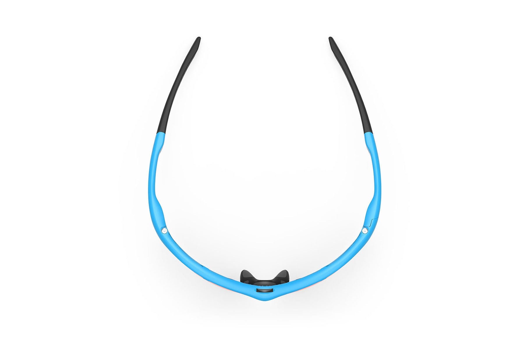Rudy Project Tralyx running and cycling sport shield prescription sunglasses#color_tralyx-plus-azur-matte-frame-with-multilaser-orange-lenses
