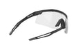 Rudy Project Turbolence all-sport shield sunglasses are perfect for any outdoor activities including running, cycling, gravel biking, mountain biking, boating, golf and pickleball#color_turbolence-black-matte-with-impactx-photochromic-2-black-lenses