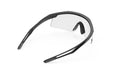 Rudy Project Turbolence all-sport shield sunglasses are perfect for any outdoor activities including running, cycling, gravel biking, mountain biking, boating, golf and pickleball#color_turbolence-black-matte-with-impactx-photochromic-2-black-lenses
