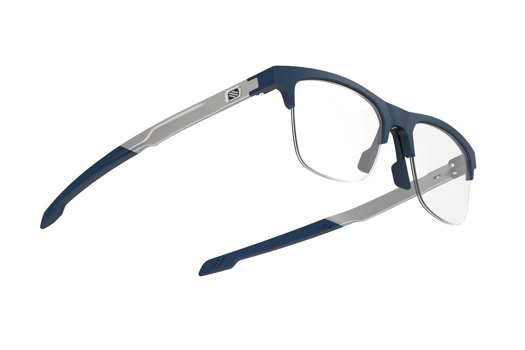 Rudy Project ophthalmic prescription eyeglass frames#color_inkas-half-rim-shape-a-blue-navy