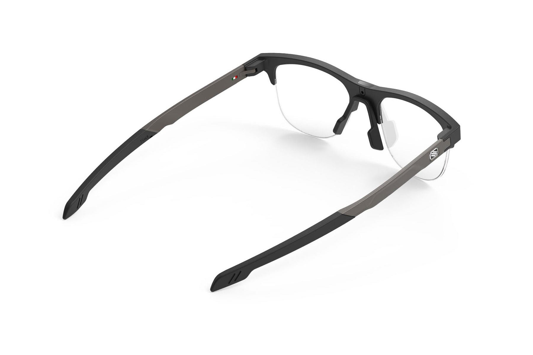 Rudy Project ophthalmic prescription eyeglass frames#color_inkas-half-rim-shape-b-matte-black