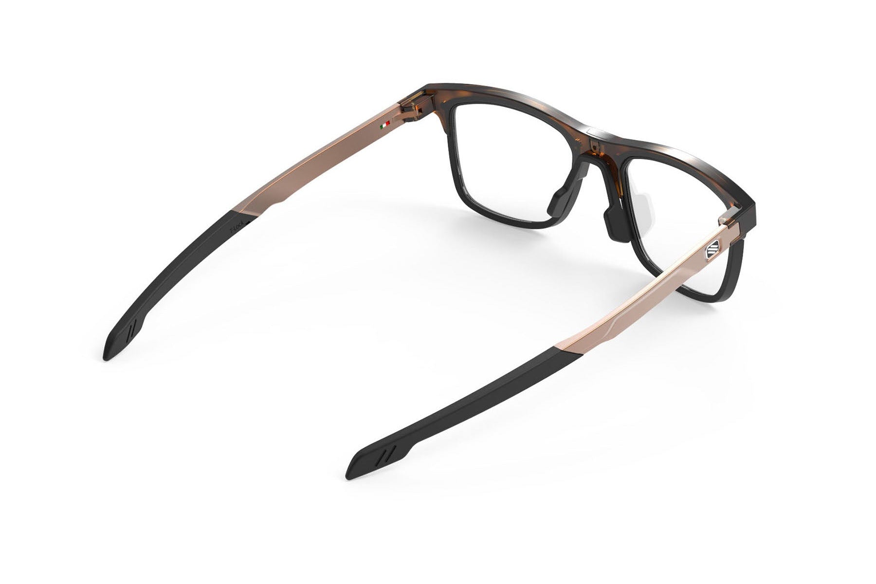 Rudy Project ophthalmic prescription eyeglass frames#color_inkas-full-rim-demi-turtle-gloss